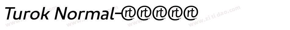 Turok Normal字体转换